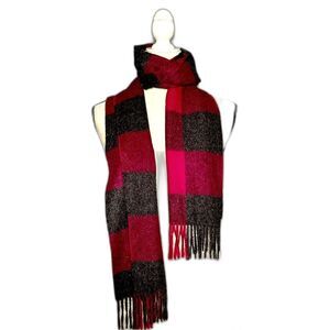 NWOT MFH Knits 100% Baby Alpaca Scarf with Tassels Peruvian